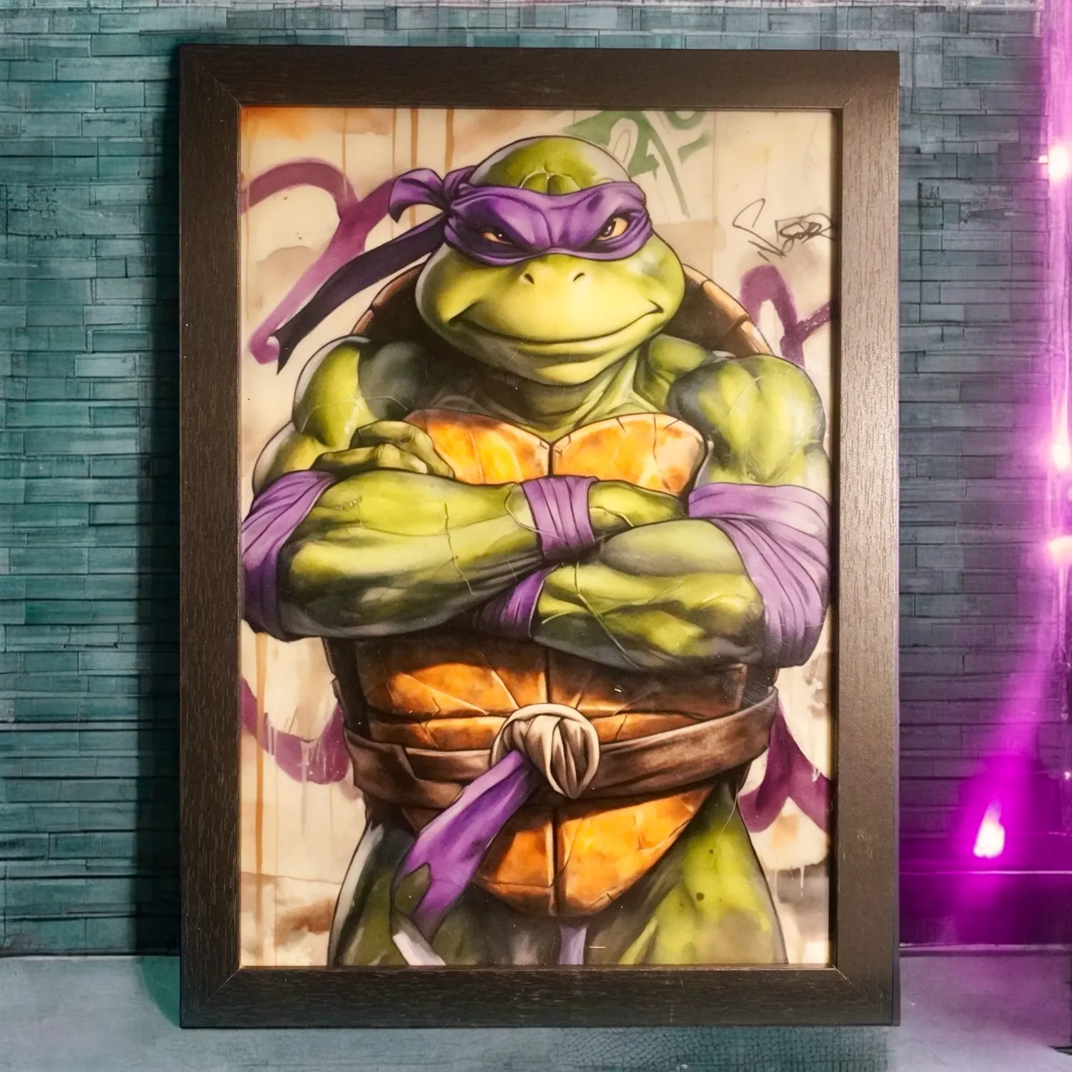 Donatello - Tartarughe Ninja - Super Lumi A4 - immagine 2