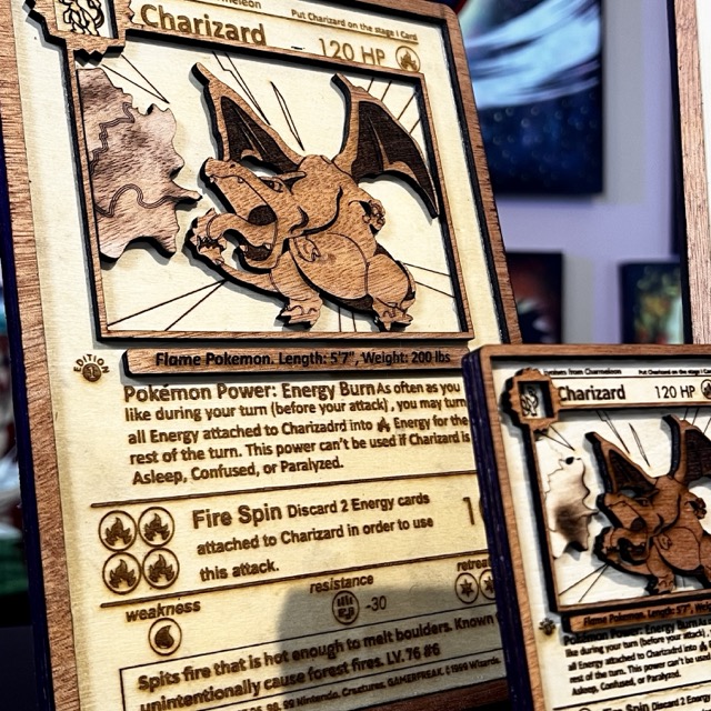 Carte Pokémon in legno varie misure - immagine 3