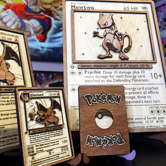 Carte Pokémon in legno varie misure - immagine 2