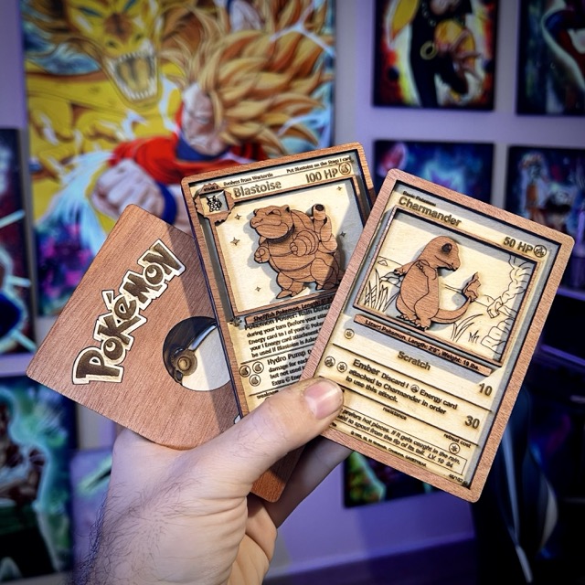 Carte Pokémon in legno varie misure - immagine 4