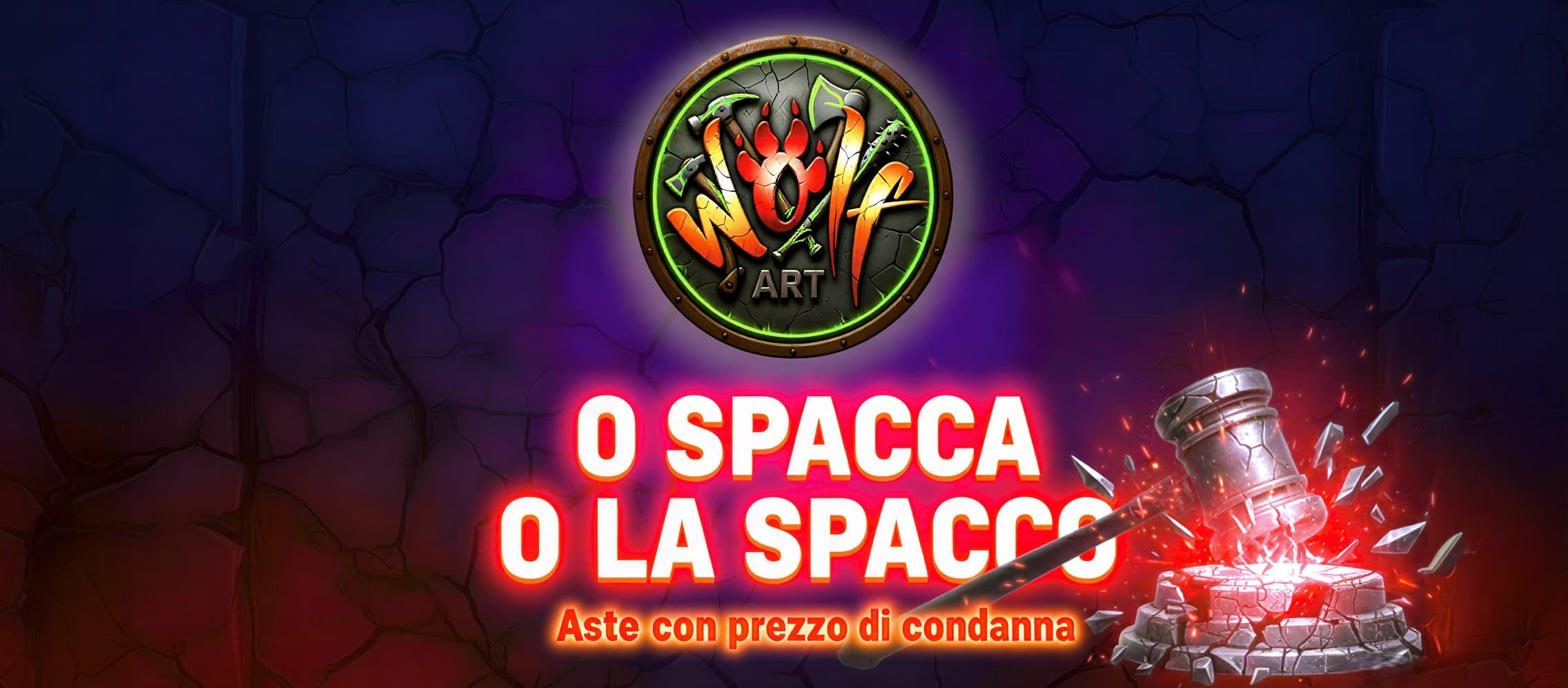 ASTA CON PREZZO DI CONDANNA LUMINESCENTE