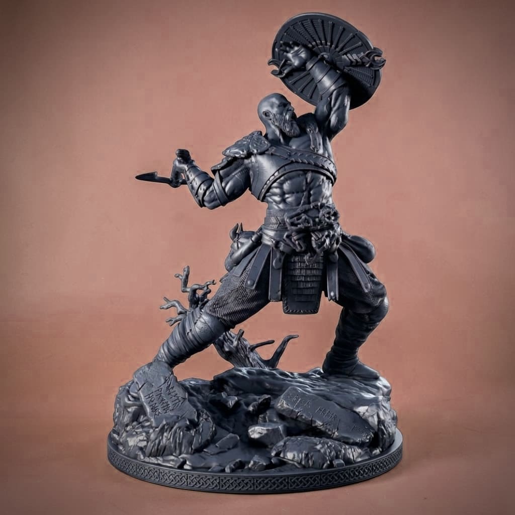 Kratos Statua Grezza - Figure Project - immagine 2