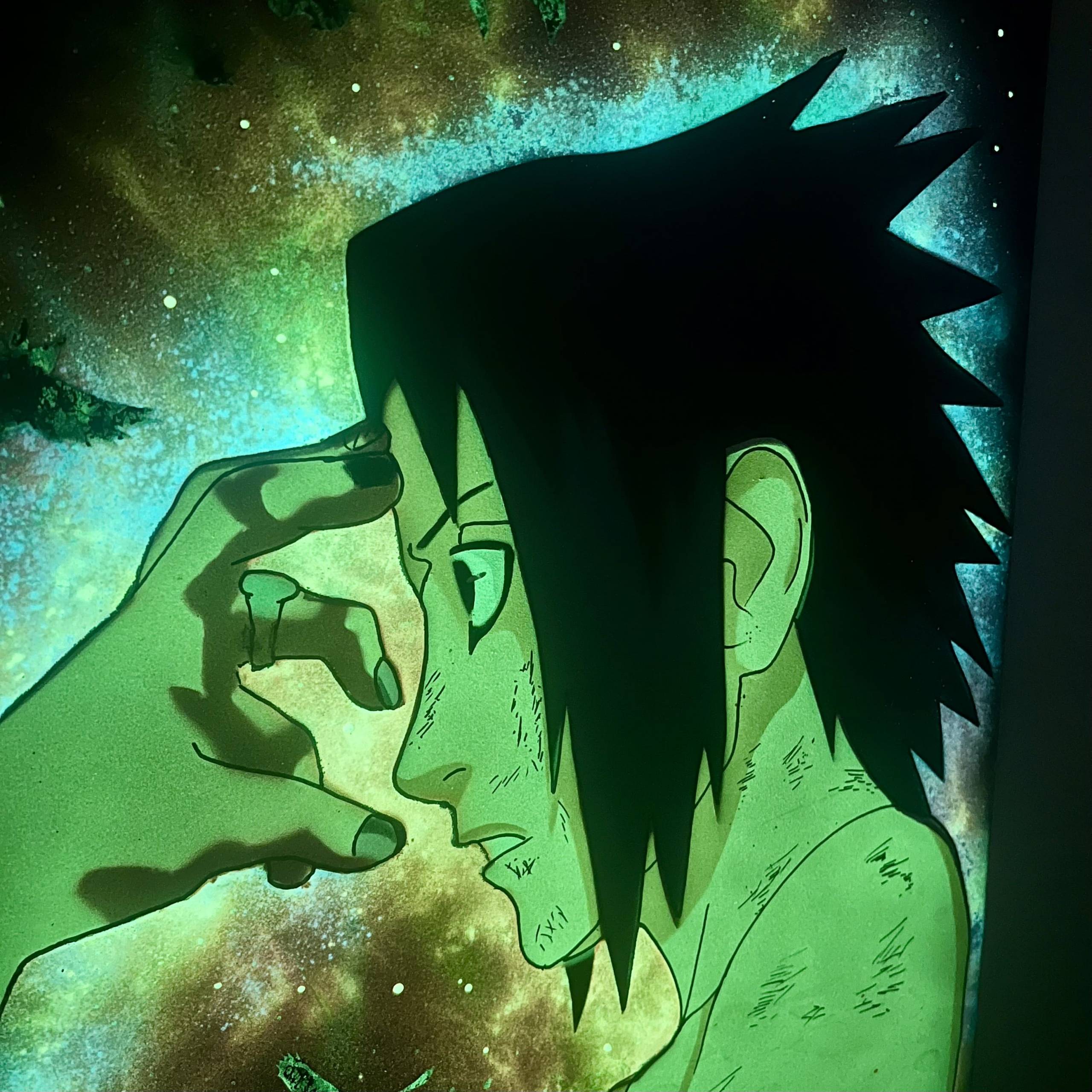 Itachi e Sasuke 50x70 - Wolf Art Private Collection - immagine 3