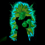 Goku ssj3 50x70 - Wolf Art Private Collection