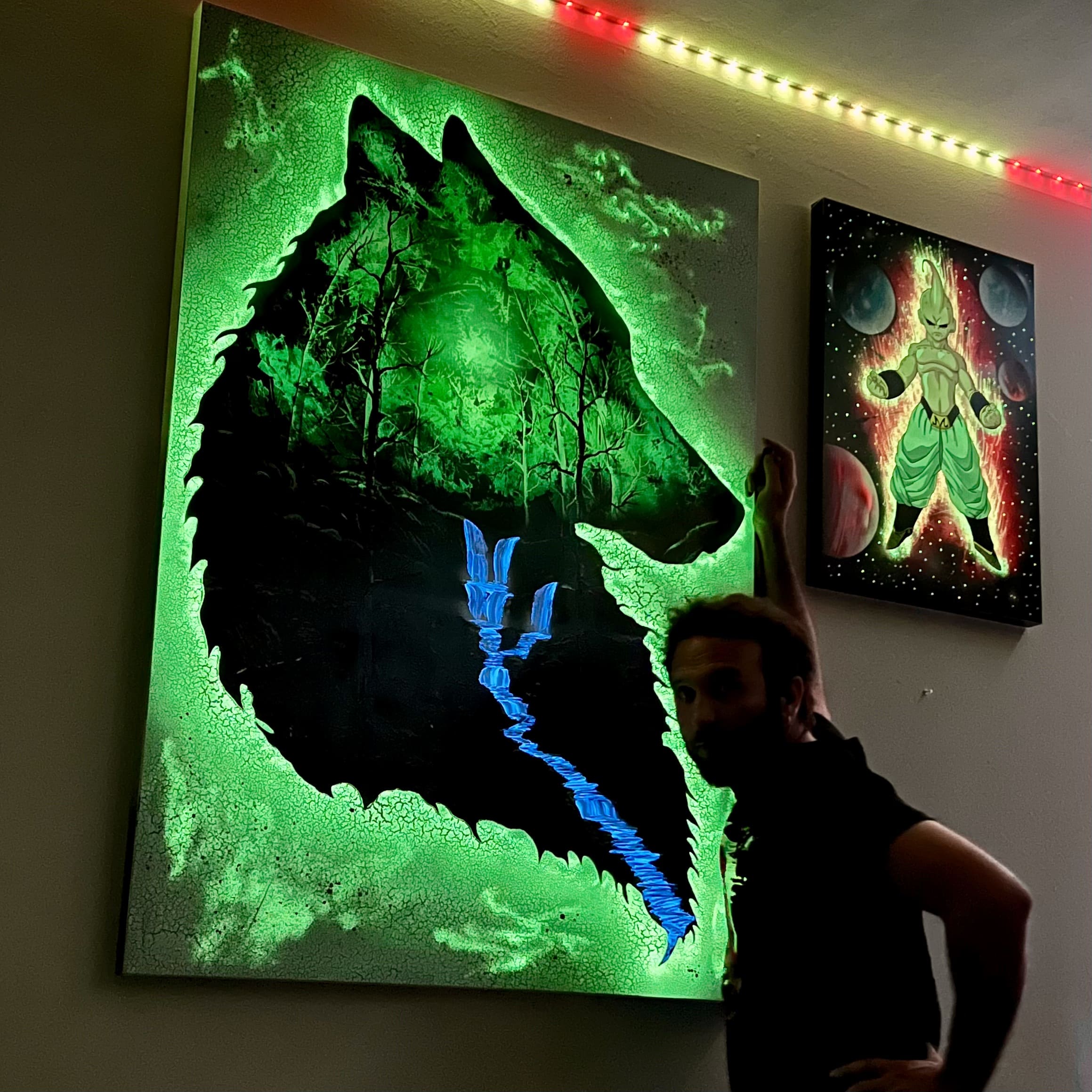 GIGA QUADRO Wolf Forest 100x140 - Wolf Art Private Collection - immagine 4