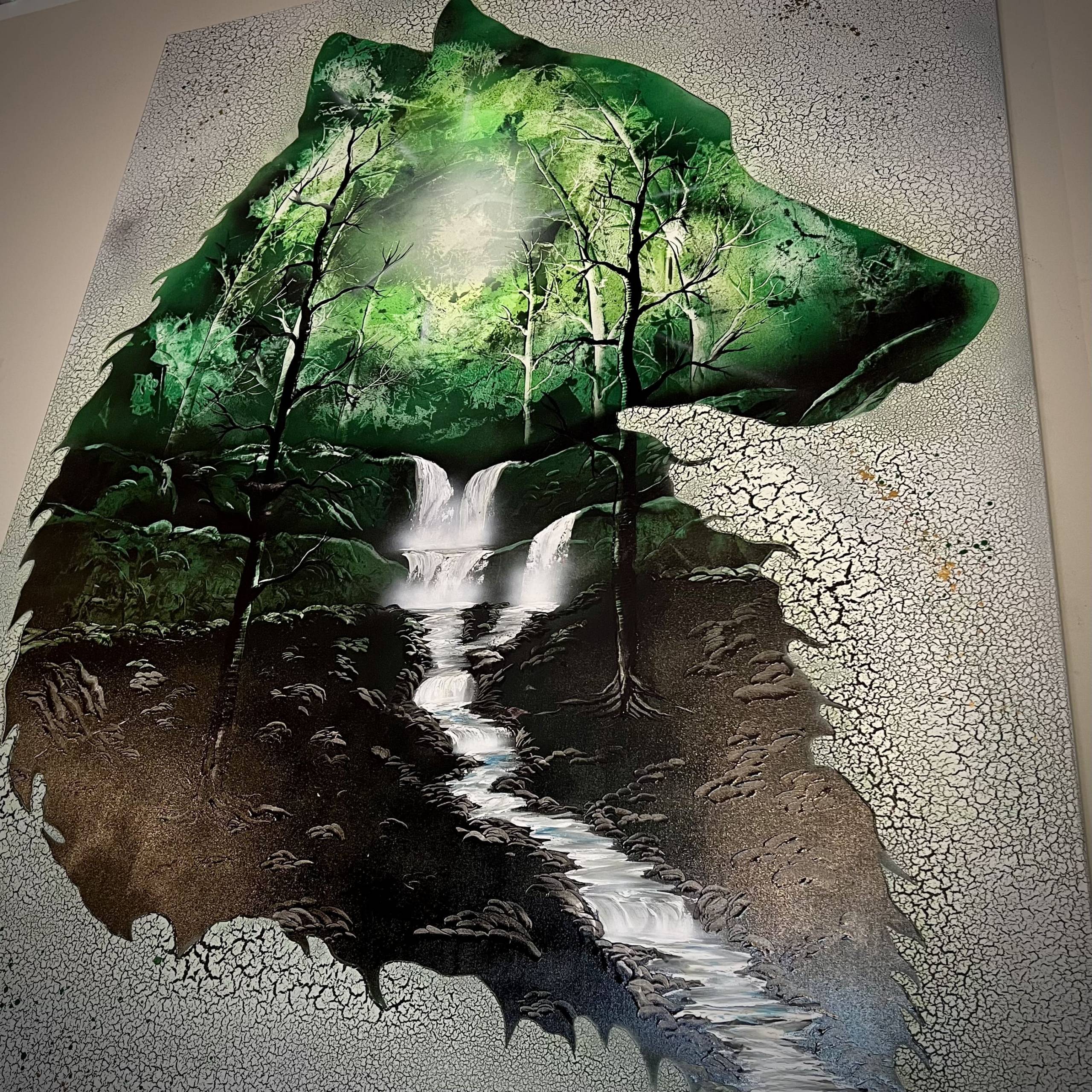GIGA QUADRO Wolf Forest 100x140 - Wolf Art Private Collection - immagine 3