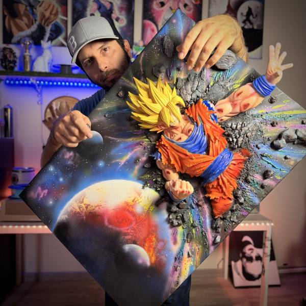 Goku Hyper Art Fusion - 70x50 cm