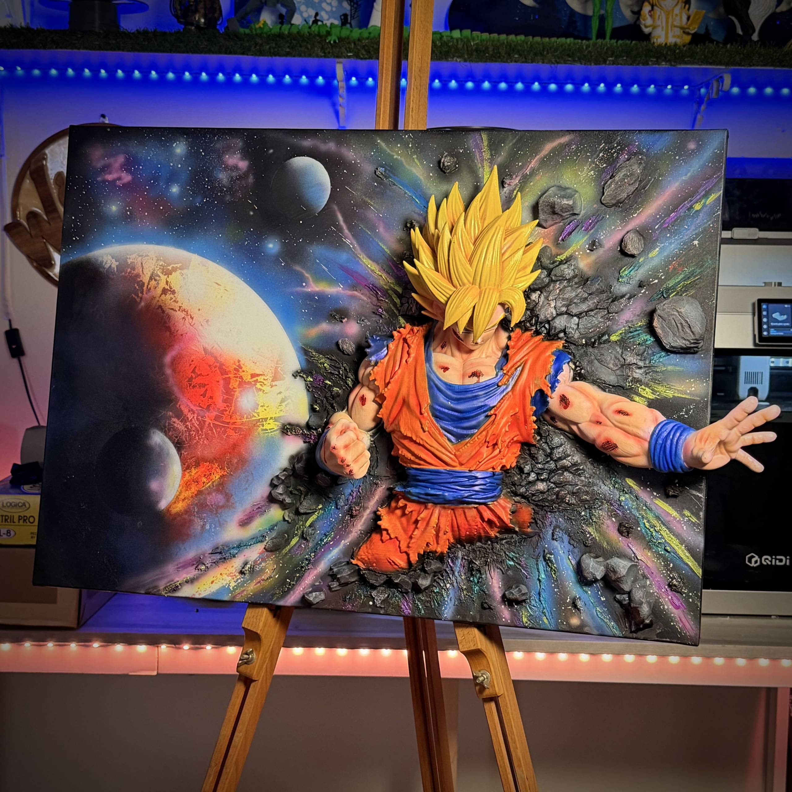 Goku Hyper Art Fusion - 70x50 cm - immagine 2