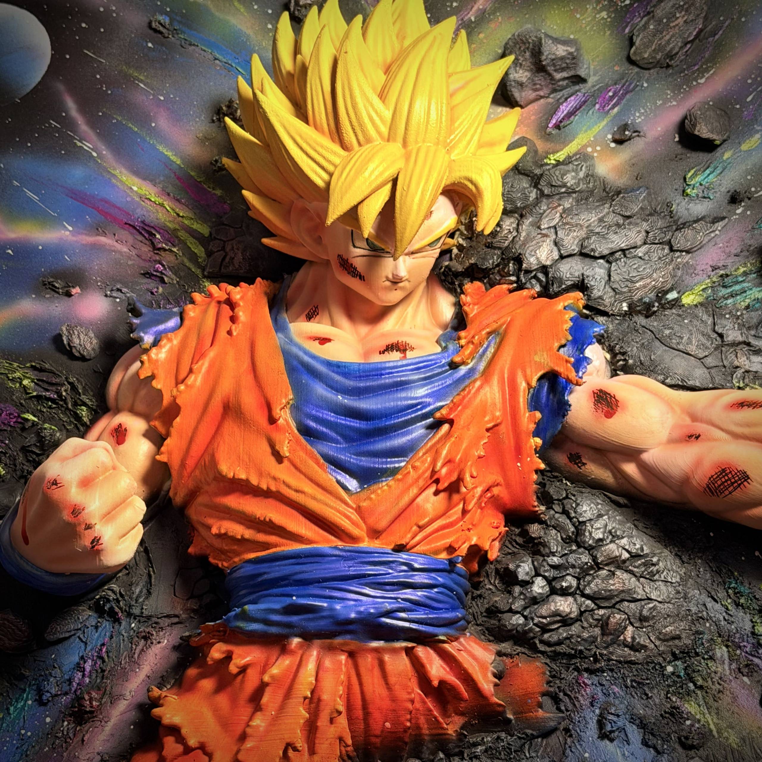 Goku Hyper Art Fusion - 70x50 cm - immagine 3
