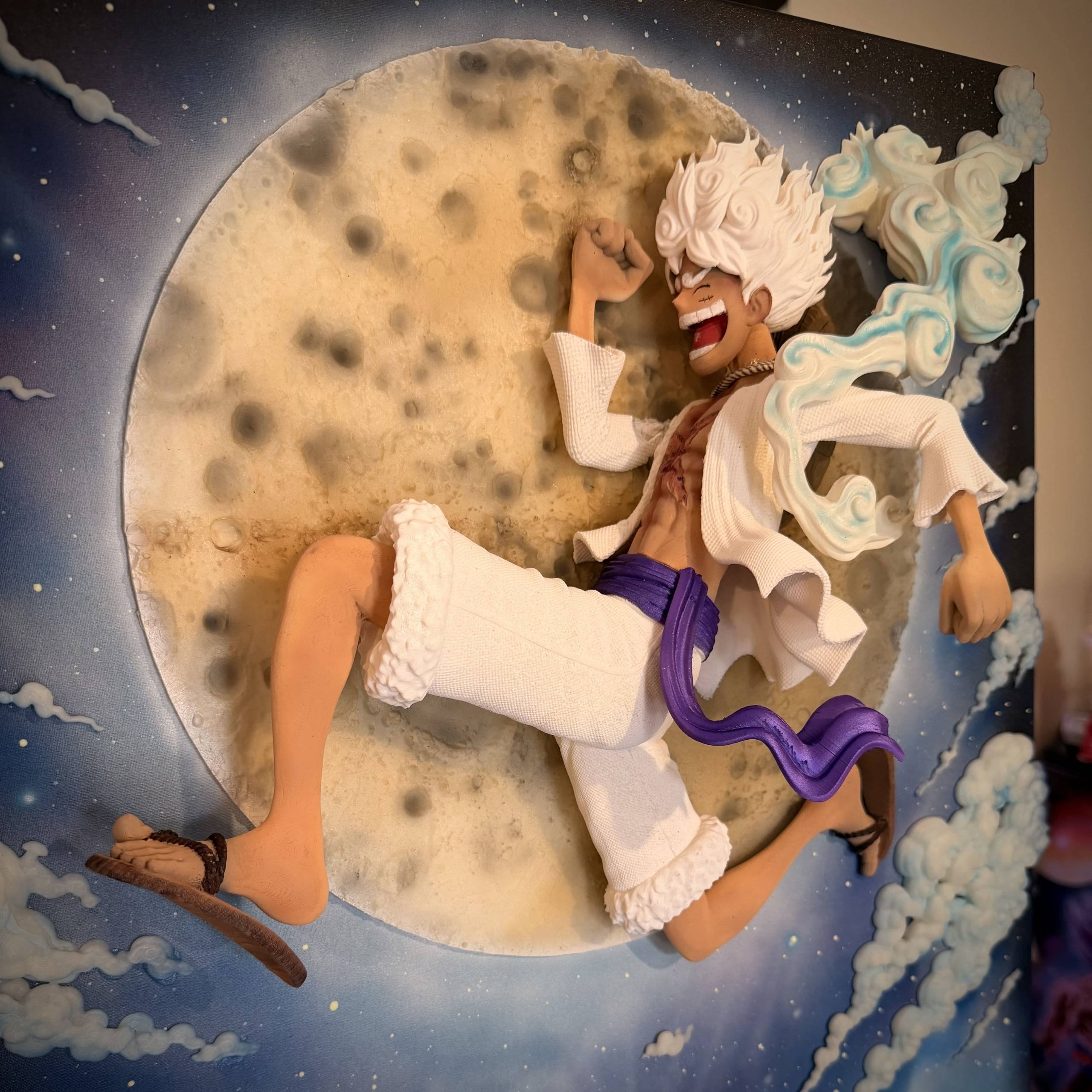 LUFFY GEAR FIVE - 3D Hyper Art Fusion - 50x70 - immagine 8