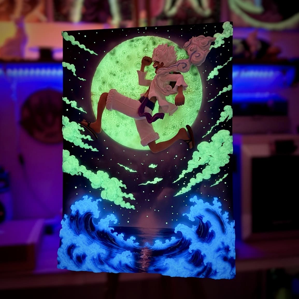 LUFFY GEAR FIVE - 3D Hyper Art Fusion - 50x70 - immagine 4